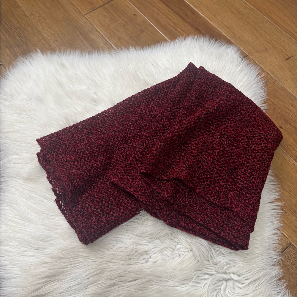 Express Red Knit Infinity Scarf